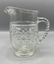 Anchor Hocking Cut Glass Pitcher