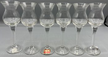 Auitra Crystal Cordial Stemware Set - 6 Total