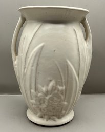 McCoy Pottery Floral/leaf Pattern Vase - Made In USA