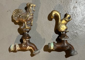Vintage Copper/brass Hose Fittings - Squirrel & Rooster