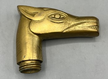 Solid Brass Horse Head Cane Handle