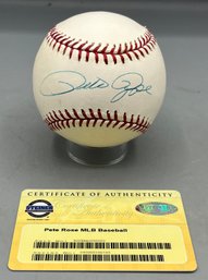 Pete Rose Signed MLB Baseball With COA Included