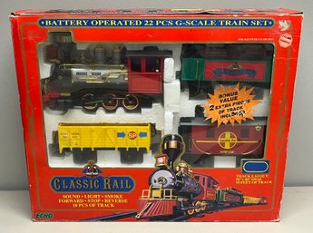 1993 Echo Toys Classic Rail 22 Piece Battery Operated G-scale Train Set - Box Included