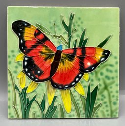 Butterfly Pattern Tile Trivet