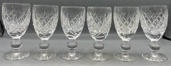 Waterford Crystal Cordial Goblet Set - 6 Total