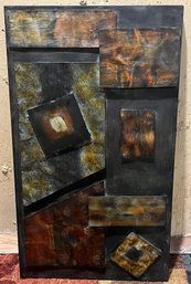 Abstract Wall Decor, Metal Panel