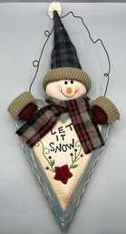 Decorative Holiday Wooden Wall Decor - Let It Snow