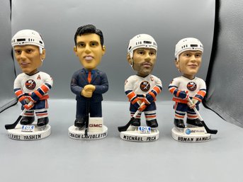 Bobble Dobbles NY Islanders Set Of 4 Including Alexei Yashin, Coach Laviolette, Michael Peca, Roman Hamrlin