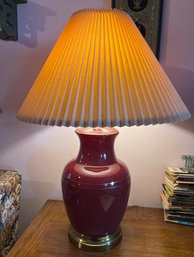 Red Ceramic Table Lamp