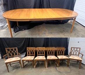 Dining Room Table With 3 Leafs And 6 Chairs