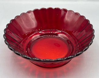 Anchor Hocking Royal Ruby Red Glass Bowl
