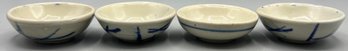 Hand Painted Stoneware Finger Bowl Set - 4 Total