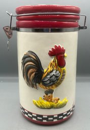 Decorative Ceramic Jar With Lid