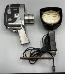 Bell And Howell Director Series Zoomatic Super 8 Film Camera With Flash Attachment