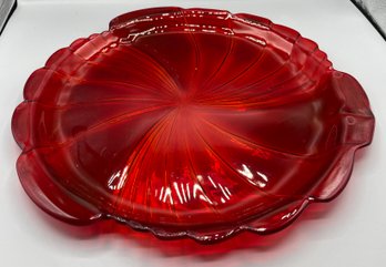 Royal Ruby Red Serving Platter