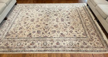 Beige Floral Area Rug - 127 INCH X 96 INCH
