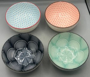 Porcelain Bowl Set - 4 Total
