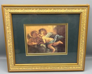 Decorative Cherub Framed Print