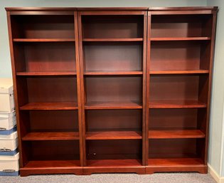 Wooden 5-shelf Bookcases - 4 Total