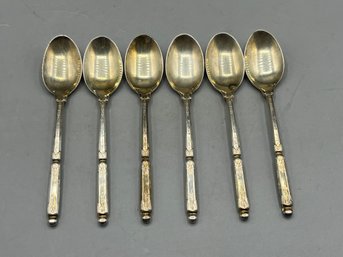 Silver Plated Tea Spoon Set - 6 Total - Made In France