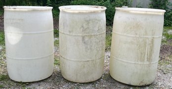 50 Gallon Plastic Drum - 3 Total