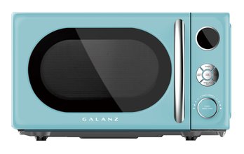 Galanz 0.7 Cu Ft Blue Retro Countertop 700 Watt Microwave