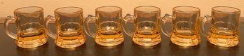 Federal Glass Miniature Beer Mug Shot Glasses - 6 Pieces