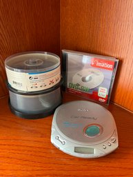 Sony CD Player & DVD/CD Disc - 4 Piece Lot