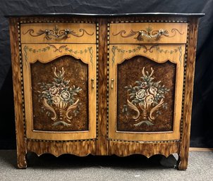Forntunoff Floral Two Door Cabinet