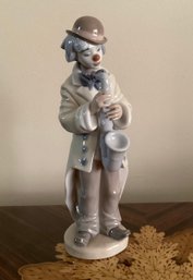 LLADRO Sad Sax Clown Figurine