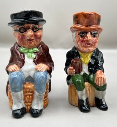 Artone Bill Sikes Small Toby Mugs, 2 Piece Lot