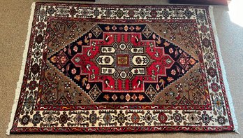 Tribal Oriental Wool Pile Area Rug