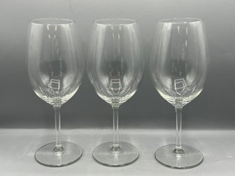 Crystal Wine Glasses - 3 Pieces