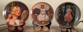 Norman Rockwell China Plates - 3 Pieces