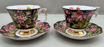 Royal Albert Bone China Teacups And Saucers, Made In Germany, 2 Piece Lot