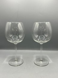 Crystal Balloon Wine Glasses - 2 Pieces