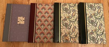 Genuine Leather Bound Photo Albums - 4 Pieces