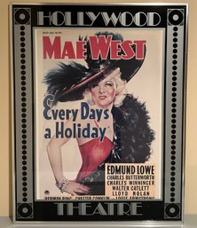 Mae West Every Days A Holiday Framed Poster