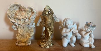 Assorted Lot Of Angel Figurines- 4 Pieces