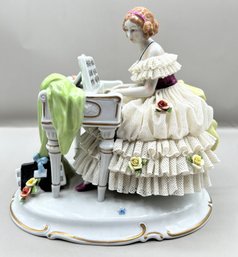 Dresden Unterweissbach Porcelain Figurine, Made In Germany