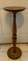 Victorian Oak Pedestal Plant Stand