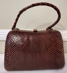 Authentic Crocodile Handbag, Made In Egypt