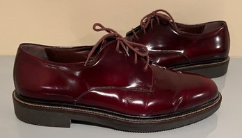 Cole Haan Mens Red Leather Dress Shoes