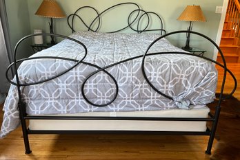 Abstract Metal Bed Frame