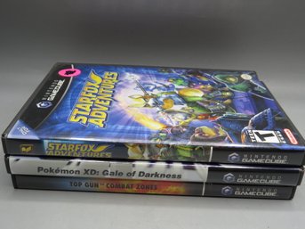 Nintendo Gamecube Games - Starfox Adventures/pokemon XD Gate Of Darkness/top Gun Combat Zones - Lot Of 3