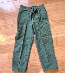 Green Fatigue Pants Size 30 X 39