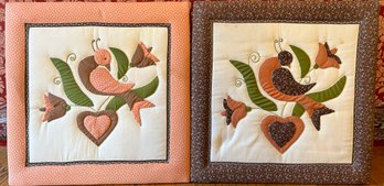 Handmade Quilted Wall Decor, 2 Piece Lot