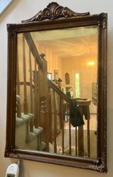 Antique Wood Framed Gilded Mirror