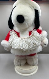 Vintage 1998 Santas Best Holiday Animation Snoopy Santa Figure