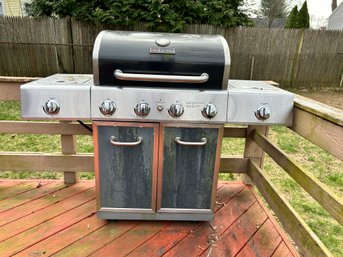 Fire King Outdoor Propane Grill With 2 Side Burners